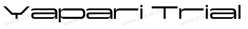 Yapari Trial Semi Bo字体转换